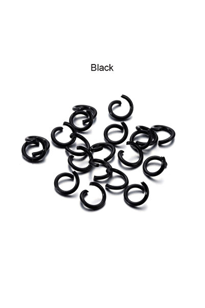 Choice 8 مم × 100 قطعة سوداء 100 قطعة/الوحدة 1.2 × 8 مم حلقات قفز معدنية ملون...