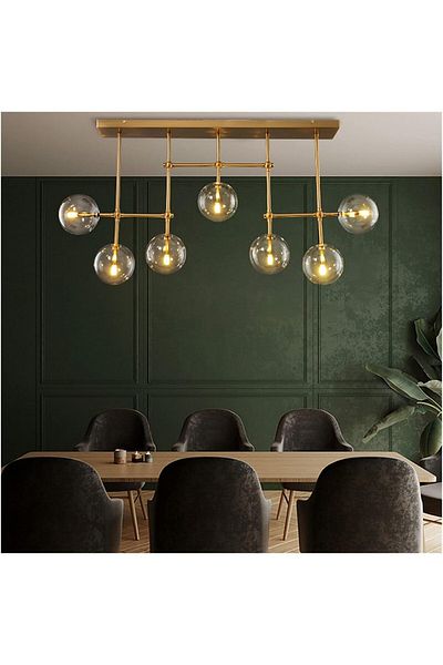 A F N LIGHTING Nordic Chandeliers Gold Pendant Lights Ceiling Hanging Lamp for Bar & Dining Room