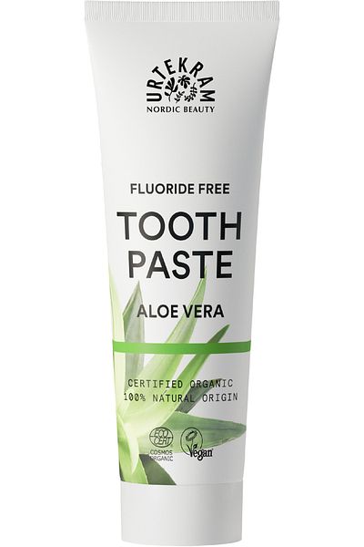 Urtekram Organic Toothpaste with Aloe Vera Extract 75 ml Fluoride Free