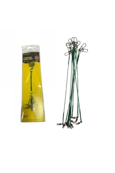 POWEREX 20cm 10'lu Paket Çelik Tel Klipsli Bilyeli Fırdöndülü