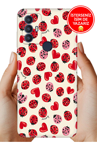 TCL 30 SE Uyumlu Kılıf Desenli Baskılı Lens Korumalı Silikon Love Bug