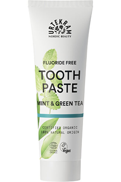 Urtekram معجون أسنان عضوي بالنعناع والشاي الأخضر 75 مل