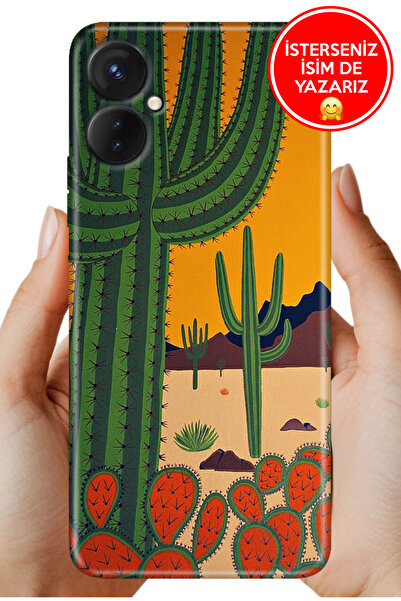 TECNO Spark 9-Pro (KH7n) Kılıf Ergonomik Resimli Desenli Silikon Çöl-İklimi