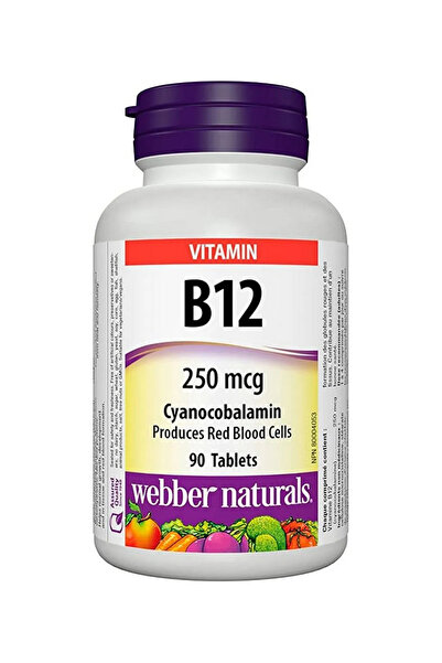 webber naturals Vit.B12 Cyanoc 250Mcg Tab 90S