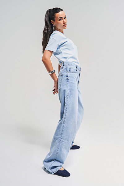 its basic Blugi de zăpadă pentru femei Culoare V-4S5-3 Blugi din denim din țesătură Viscon, cu o formă lejeră