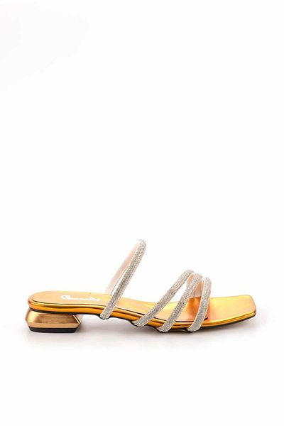 Bambi Metallic Orange Women's Slippers K04726200009