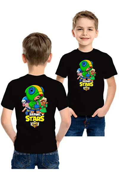 AEMİ Tricou supradimensionat pentru copii Brawl Stars, 100% bumbac