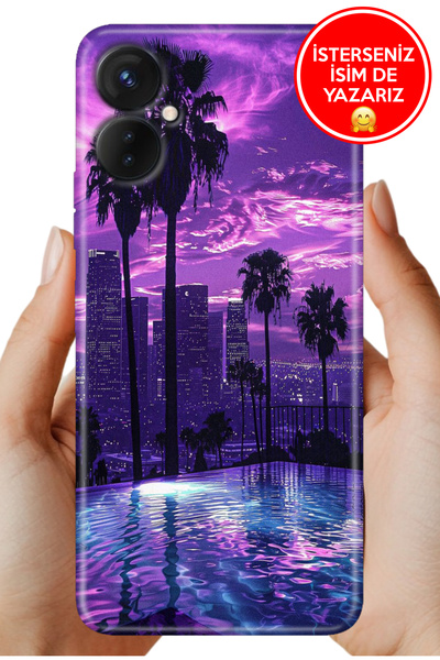 omix X5 Uyumlu Kılıf Desenli Baskılı Kamera Korumalı Silikon LandScape