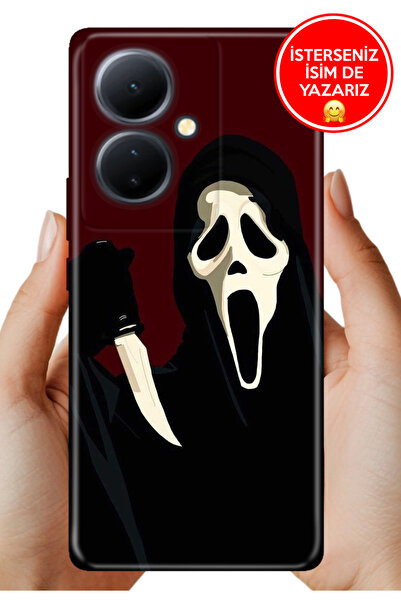 Cekuonline Vivo V29 Lite 5G Kılıf Rubber Esnek Silikon Tam Koruma ScreamFilm