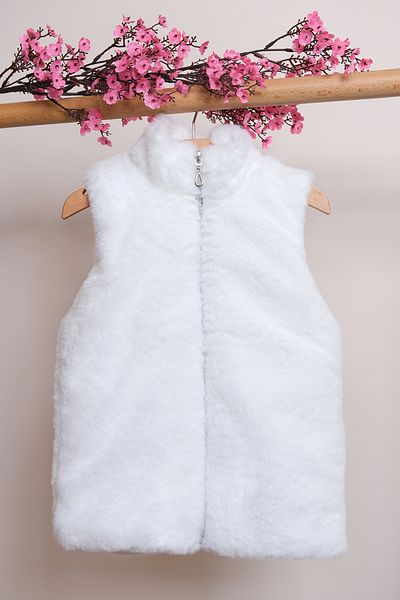 Pina Kids Vestă Pelusoğlu cu fermoar pentru fete - YLK.2533
