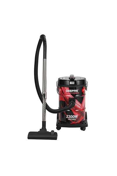 Geepas 25L Multi-Filter Drum Vacuum with Adjustable Suction & Dust Indicator