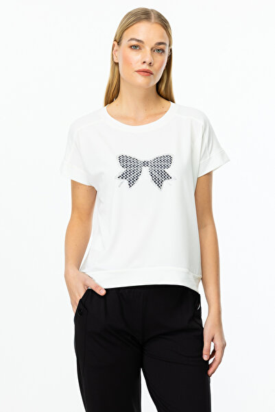 ON 51596 ONTEKS БЛУЗКА З ВИШИВКОЮ НА ПЕРЕДНІЙ ЧАСТИНІ