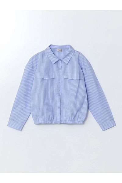 LC Waikiki Lcw Kids Blue Striped Girl's Shirt