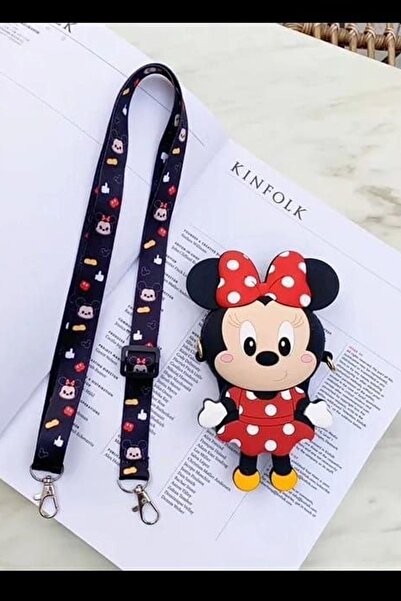 MEM STORE Minnie Mouse Çocuk Silikon Çanta Cüzdan