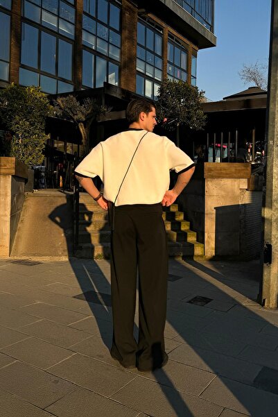 Flaw Wear Athletic Club 92 Printed Ecru Oversize T-Shirt