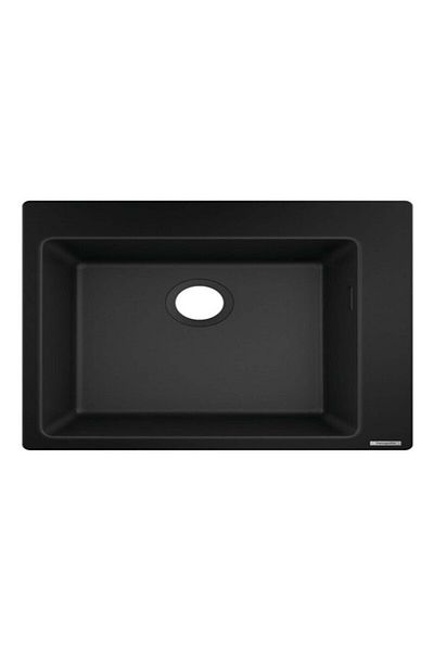 Hansgrohe S510-F450 Built-In Granite Sink 450 Graphite Black + Manual Drain