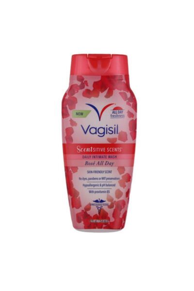 Vagisil Scentsitive Scents Güllü (tüm gün ferahlık)Kadın Yıkama Jeli, 12 Oz 3...