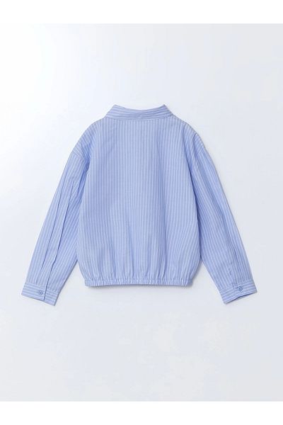 LC Waikiki Lcw Kids Blue Striped Girl's Shirt