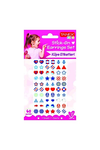 Tanex Kids Sticker Küpe Etiketi 60 Parça (25201)
