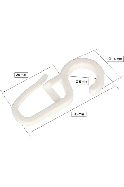 Perdeplus Rustic Ring Hook 20 Clips