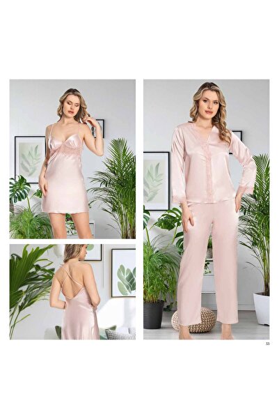 Loule Kadın Sabahlık & Gecelik & Pijama & Şort & Askılı 6'lı Hediyelik Çeyizl...