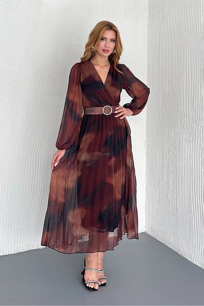 Neşeli Butik rochie din sifon cu captuseala pentru femei NBK20301