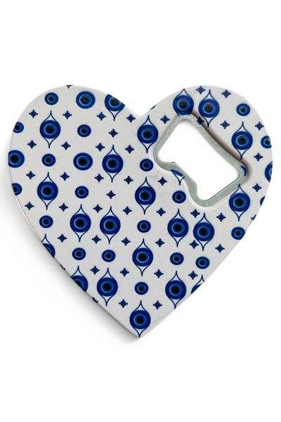 GALATA GIFT Magnet - Bottle Opener - Soda Pop with Evil Eye Beads - Refrigerator Magnet