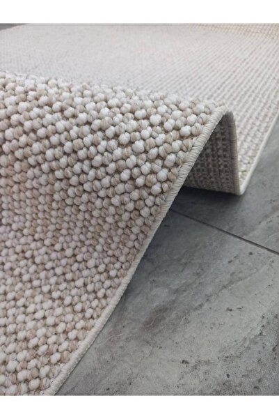 Anatolian Carpet Store Carina Bukle Bukle Krem Bej Pamuk Taban Halı