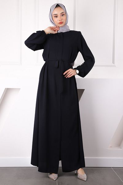 İmajButik Μπλε μανίκι ελαστικό φερμουάρ