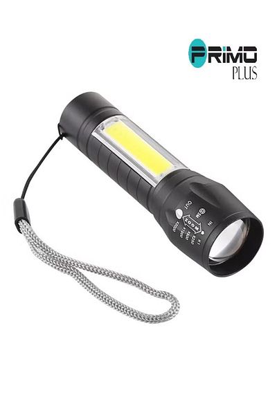 Primo Plus كشاف LED للرحلات البرية والرحلات أسود/أخضر 9 سم