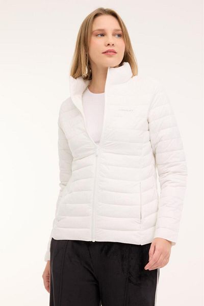 lumberjack Padded Ecru Women's Coat