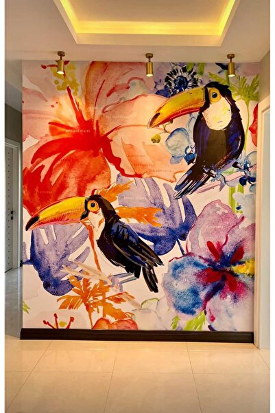 mural home tukan kuşu duvar kağıdı posteri