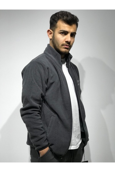 MRT WEAR Mw / Koyu Gri Fermuarlı Polar