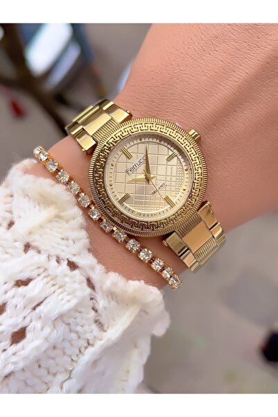 Ferrucci ÇELİK KORDON ÖZEL TASARIM KADIN KOL SAATİ 3 ATM SU GEÇİRMEZ 2 YIL GA...