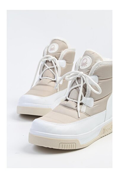 United Colors of Benetton Μπενέτον ® | BN-50036 - 3256 Μπεζ Λευκό - Γυναικείες Μπότες