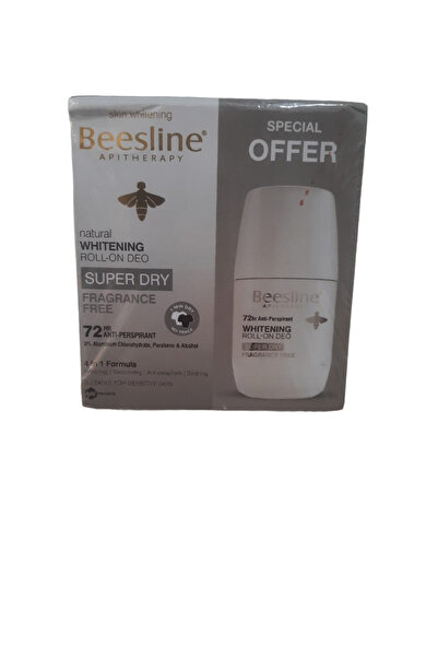 Beesline Whitening Roll On Deo Super Dry 72 Hrs Frag Free Silver Power( 1+1 F...