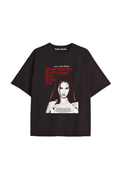 Kalic Studio Tricou supradimensionat Lana Del Rey KOD23