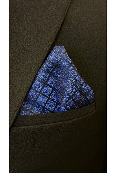 Dearmise Темно-синій візерунковий подарунковий набір: краватка та хустинка преміум-класу