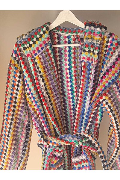 Peacock Chickpea Bathrobe Premium Quality 100% Cotton 1800 Gr