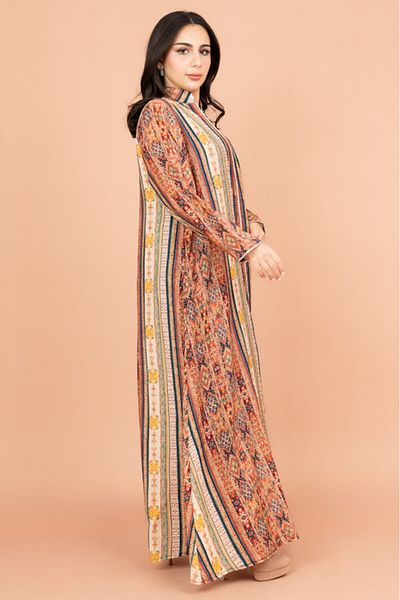 IKKXA Multicolor Patterns Modern Jalabiya
