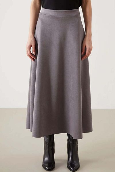 İKLİM LİFE Long Suede Skirt
