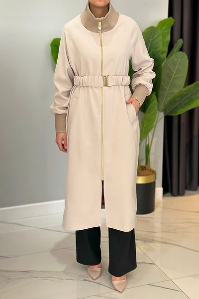 Missemramiss Beige Special Trench Coat 4722
