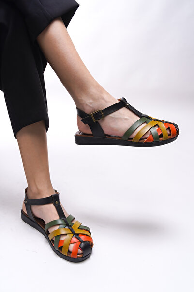 Riccon Gresradyl Women's Sandals 0012825   Black