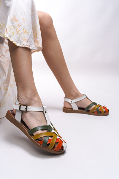 Riccon Γυναικεία σανδάλια Gresradyl 0012825 Λευκό