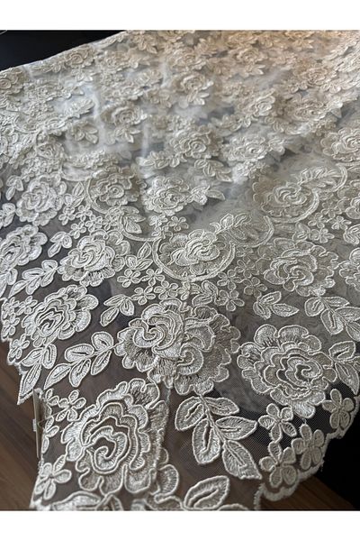 Santara Avangarde Tulle Detailed Lace Top Quality Large Size 160-260 Table Covers