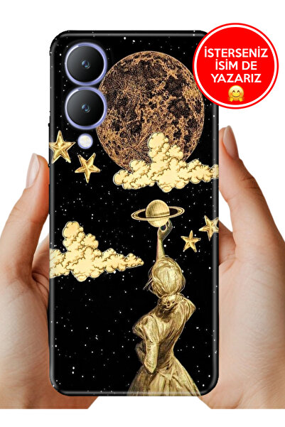 Cekuonline Vivo Y17s Kılıf Kamera Koruma Rubber Esnek Silikon Mars9999
