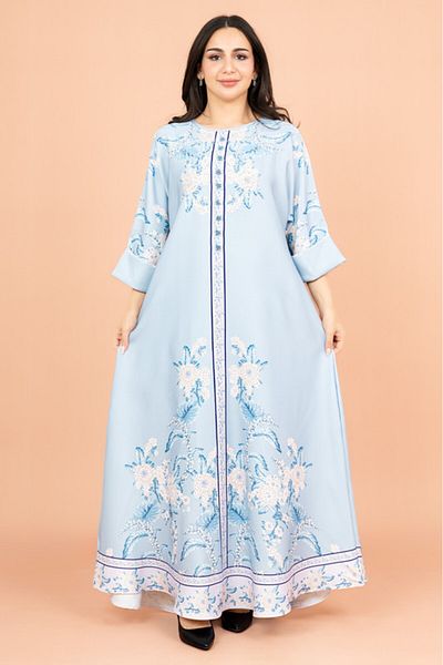 IKKXA Crystal Enchant Print Jalabiya
