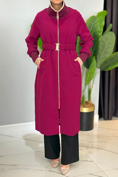 Missemramiss Special Trench Coat 4722 Claret Red Model Men's Shoes