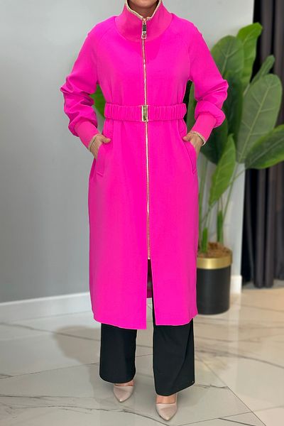 Missemramiss Fuchsia Trench Coat Model 4722