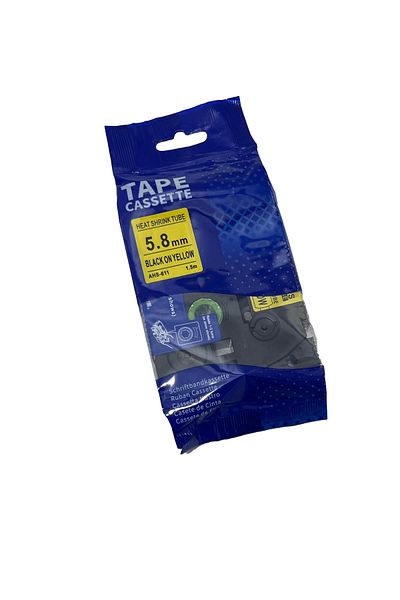 Hasyılmaz Flexible Lamination Label 5.8mm (Black - Yellow)